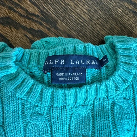 Ralph Lauren Women's Cable Knit Sweaters - Red, Pink, Purple, Teal, White - Picture 9 of 16